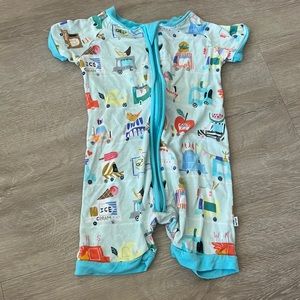 Little Sleepies Food truck print shorties